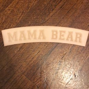 Mama bear leather patch